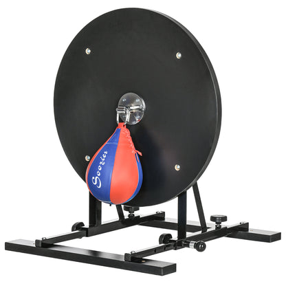 Saco de boxeo con soporte ajustable y guantes