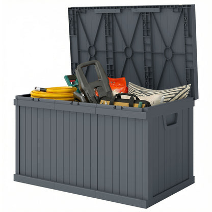 Outdoor waterproof deck storage box 265 L