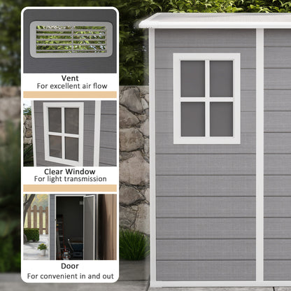 Lean-to Garden Shed 4x5 with Lockable Window
