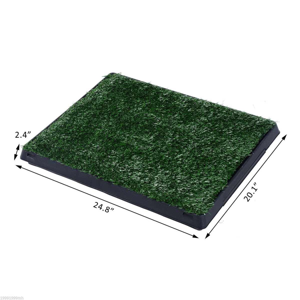 Alfombrilla de césped artificial para orinal de perro 51x63 cm