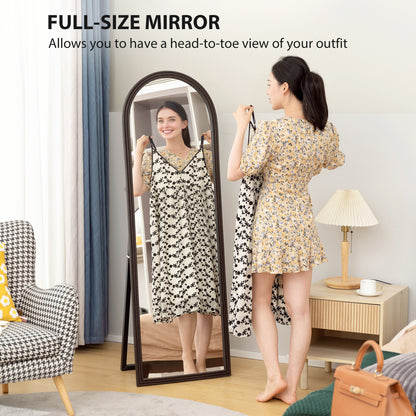Arched Full Length Standing Mirror 64 inches