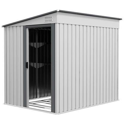 Galvanised Steel Lean-To Garden Storage Shed