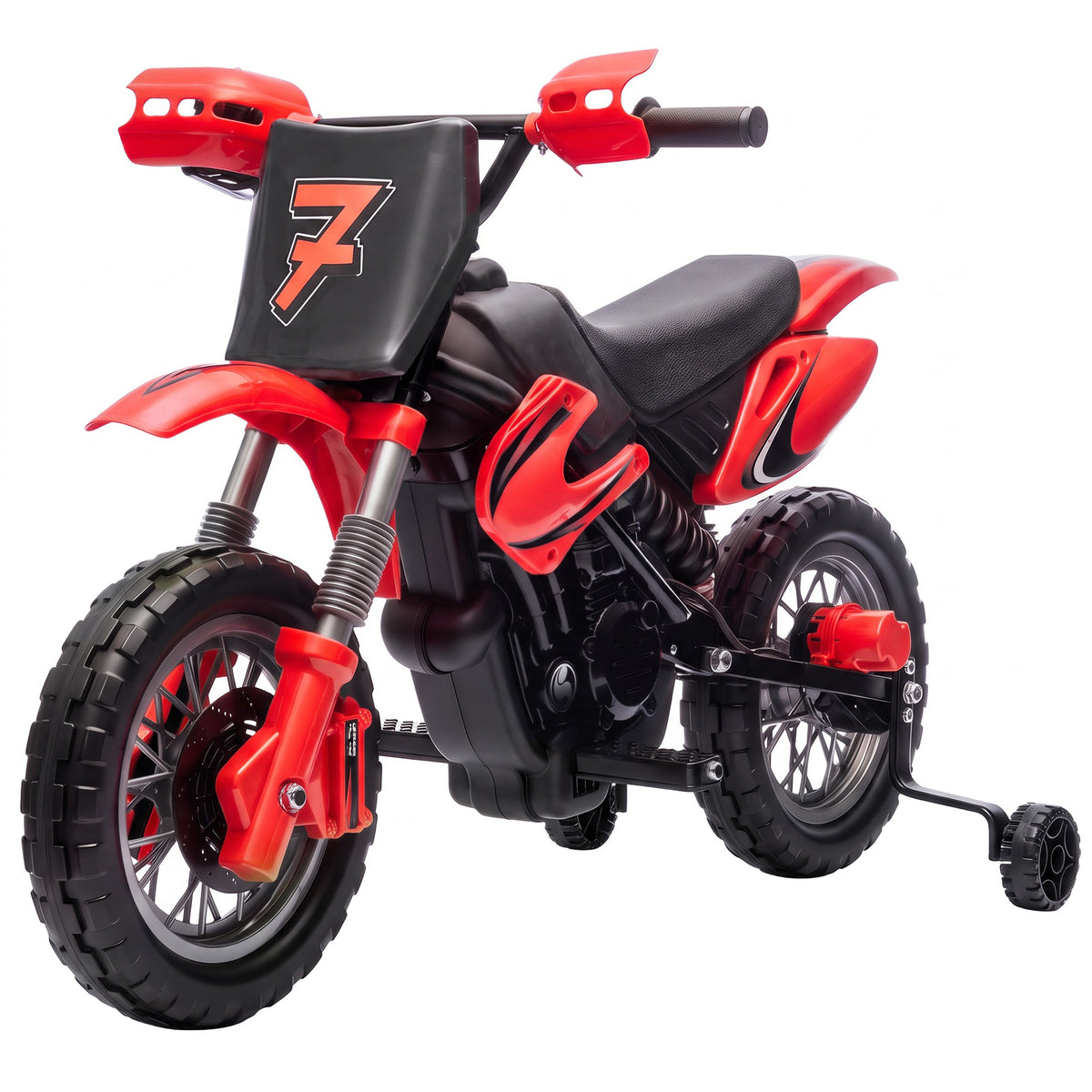 Moto eléctrica para niños de 12 V con ruedas de entrenamiento
