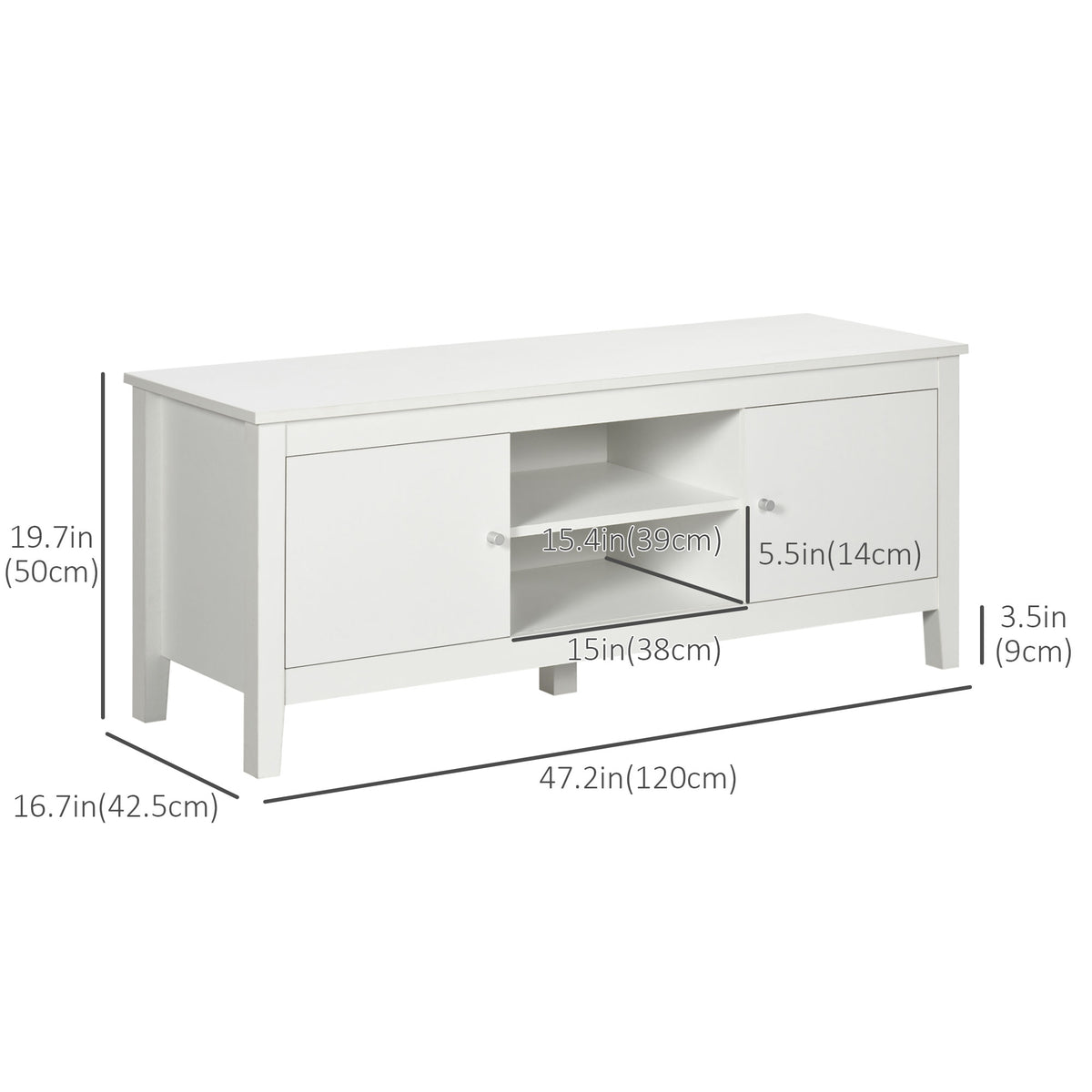 Modern TV stand for up to 140 cm TV