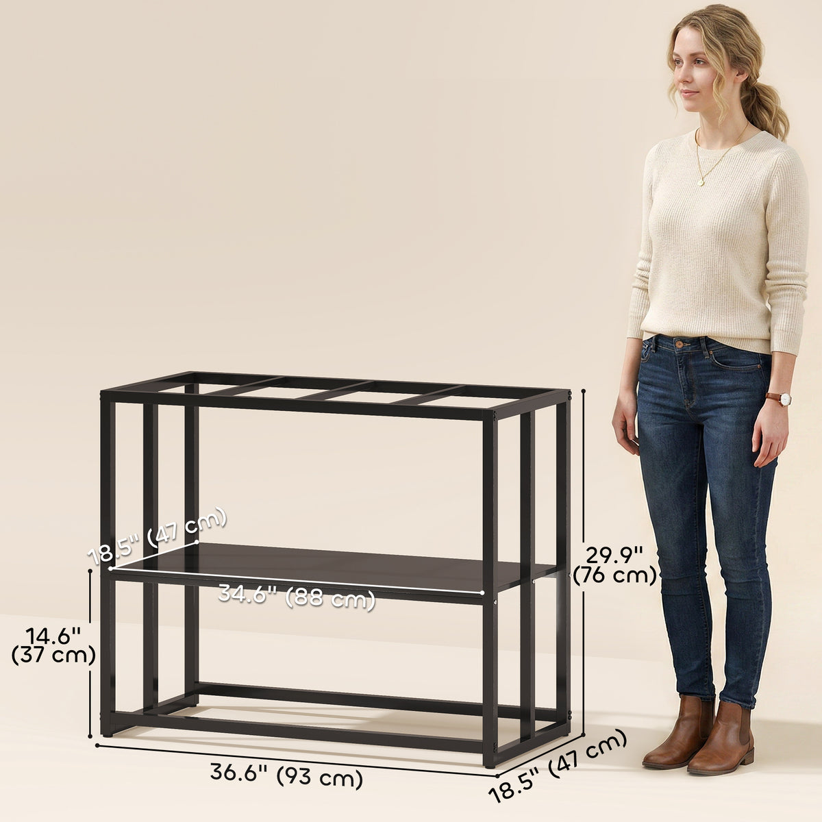 Heavy duty steel fish tank stand 151 litres