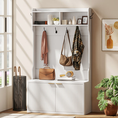 Mueble de entrada 4 en 1 con zapatero