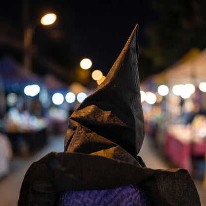 Trío de brujas luminosas para jardín de Halloween