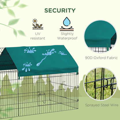 Large alloy steel small animal cage with roof