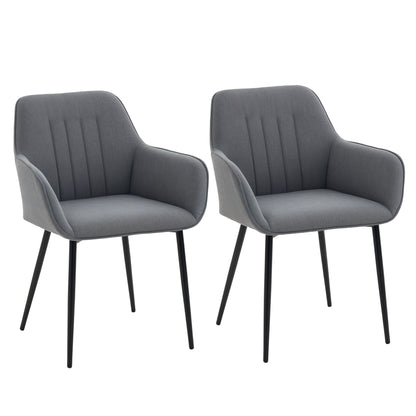 Silla de comedor lote de 2 de lino