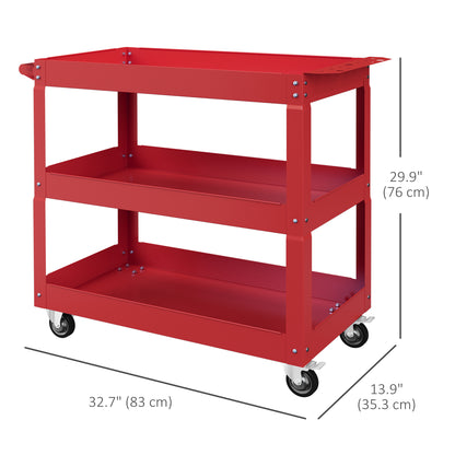 3-Tier Rolling Heavy Duty Utility Tool Cart