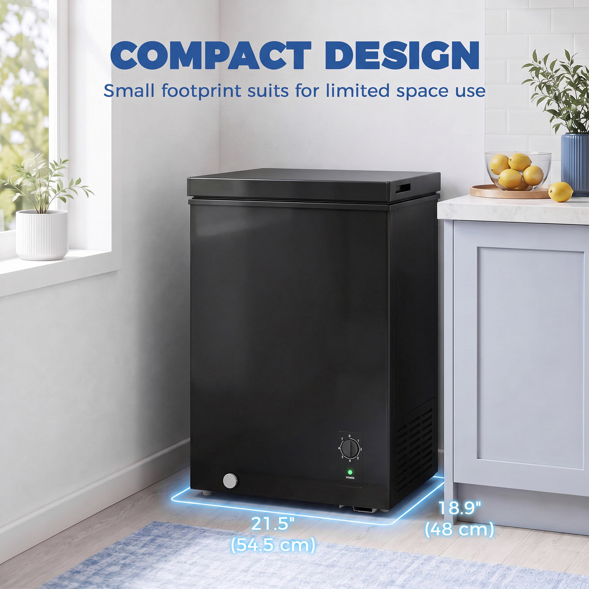 Chest Freezer 99 L Adjustable Thermostat