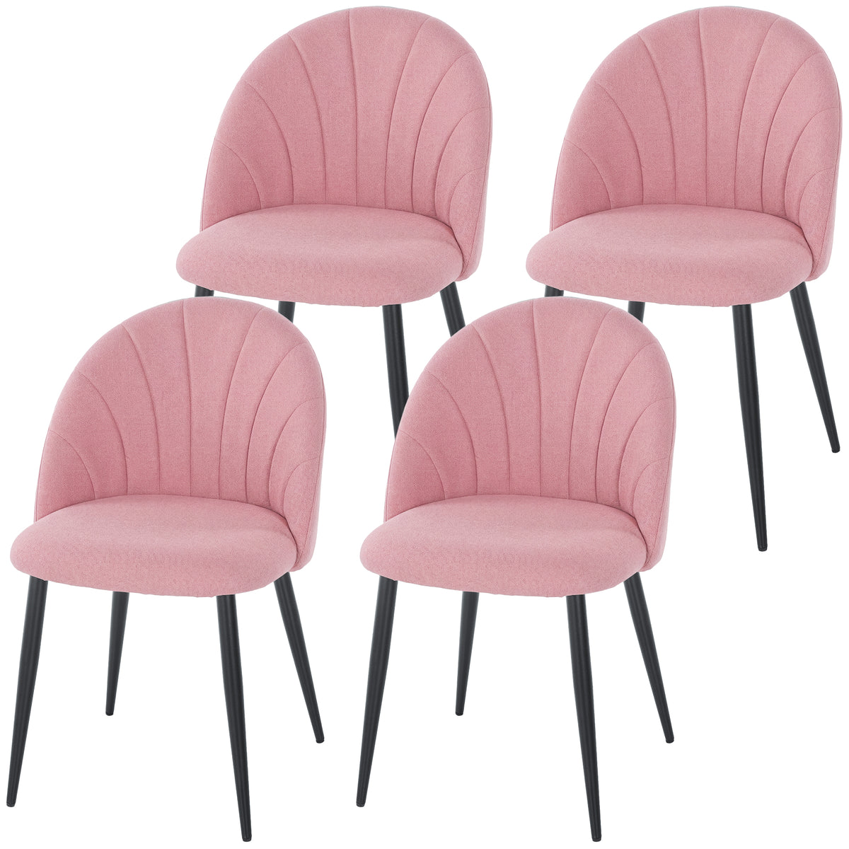 Dining chairs upholstered set of 4