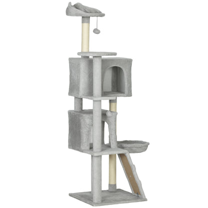 Árbol para gatos de 160 cm con rascadores de sisal y hamaca