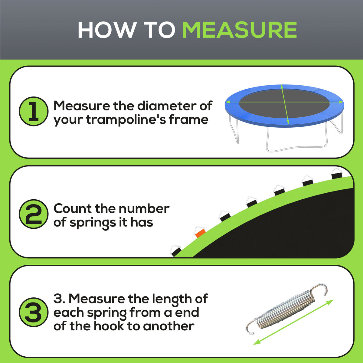 Replacement Trampoline Mat 12 ft, 72 V-Hooks