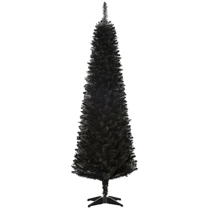 Pino de Navidad artificial delgado estilo lápiz 6 pi
