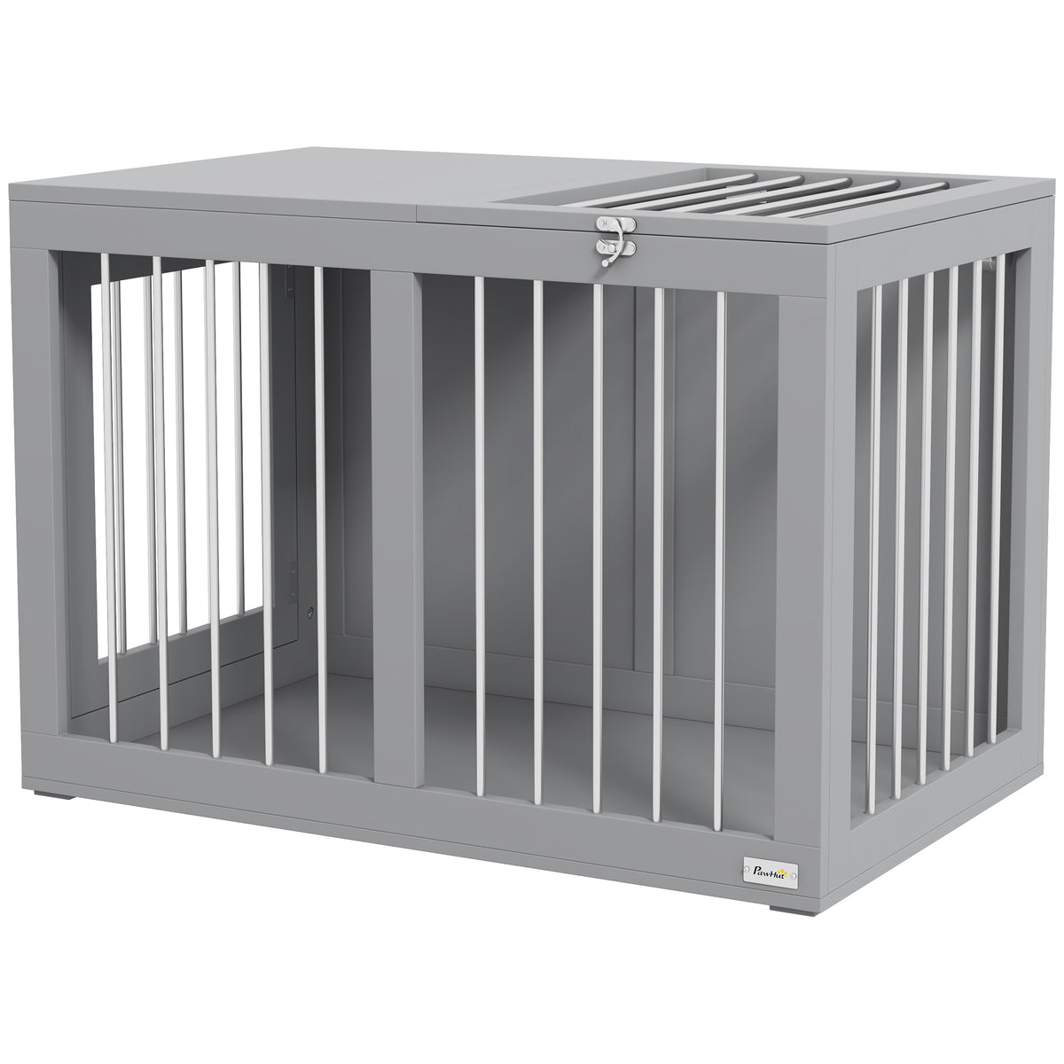 Dog crate furniture medium size double door 31.5 inch