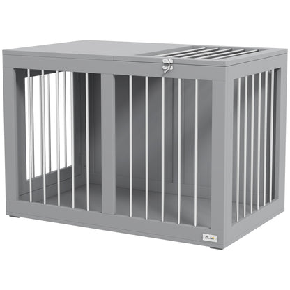 Dog crate furniture medium size double door 31.5 inch
