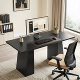 Computer Desk with Trapezoidal Base 63 in