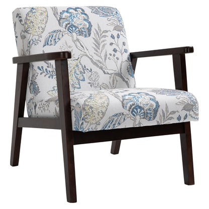 Accent Chair Mid-Century Modern Retro Fabric with Armrests