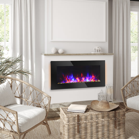 91 cm Wall-Mounted Electric Fireplace