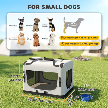 Soft-sided pet carrier bag