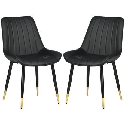 Juego de 2 sillas de comedor modernas