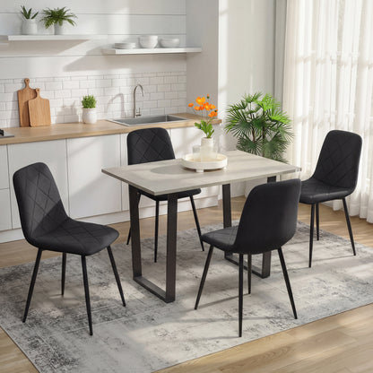 Upholstered dining chairs set of 4
