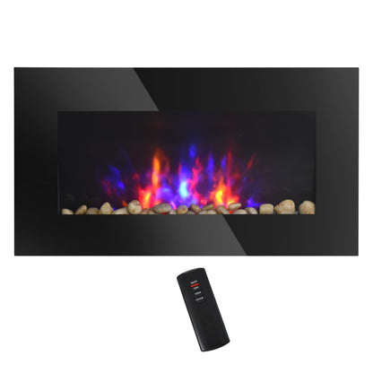 Wall-Mount Electric Fireplace LED 7-Color 28.5 in