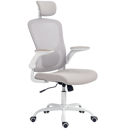 Ergonomic office chair mesh with adjustable headrest