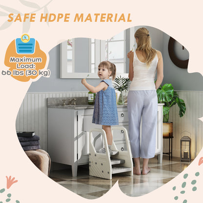 Adjustable Step Stool for Toddlers with Handle