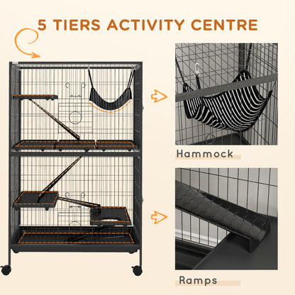 5-Tier Rolling Small Animal Cage