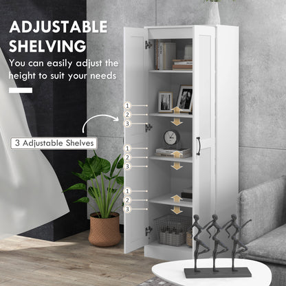 Tall kitchen pantry storage cabinet made of particle board
