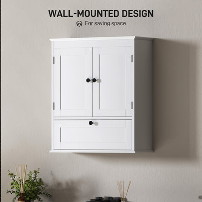 Armario de pared para baño con estante ajustable