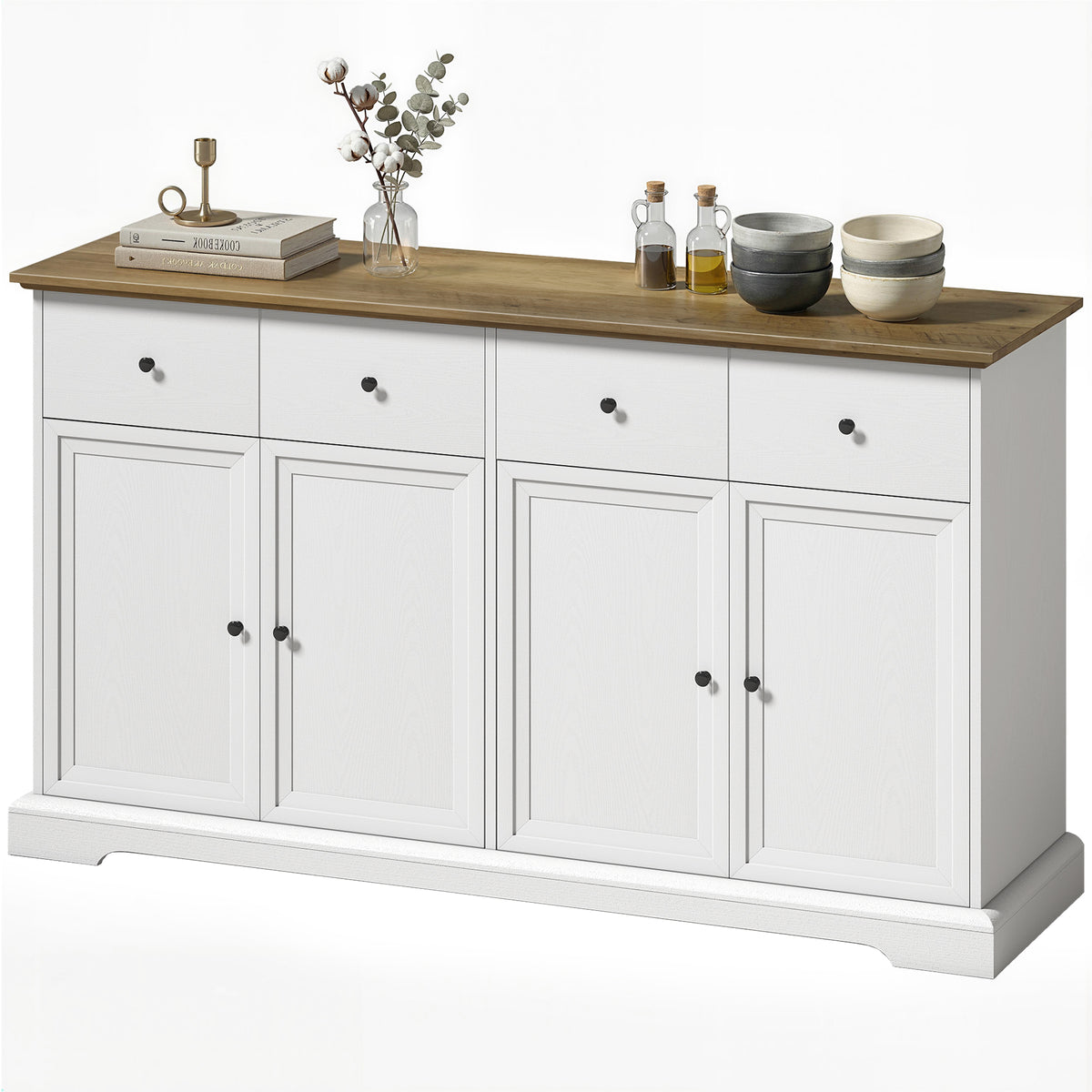 Aparador de cocina estilo rústico 140 cm