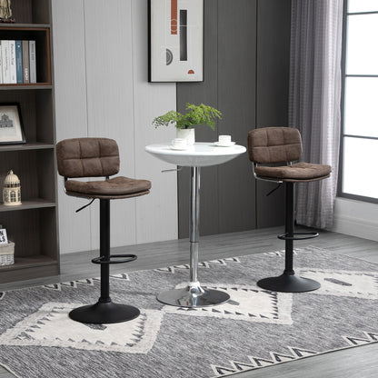 Swivel Bar Stools Adjustable Height with Backrest Set of 2