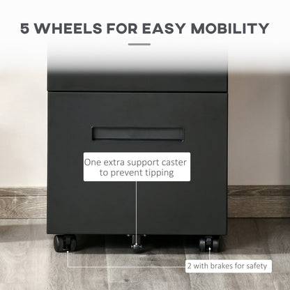 Vertical office filing cabinet lockable
