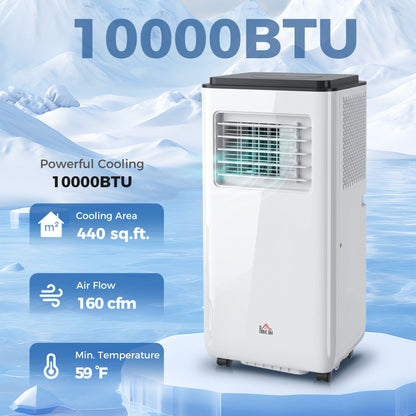 Portable Air Conditioner 10,000 BTU Dehumidifier Timer