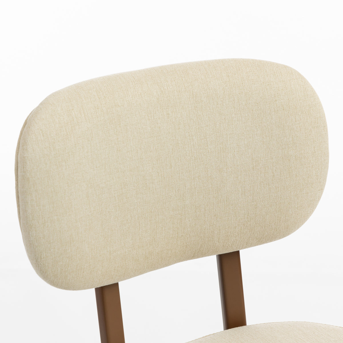Upholstered Linen Kitchen Chairs, Set of 2