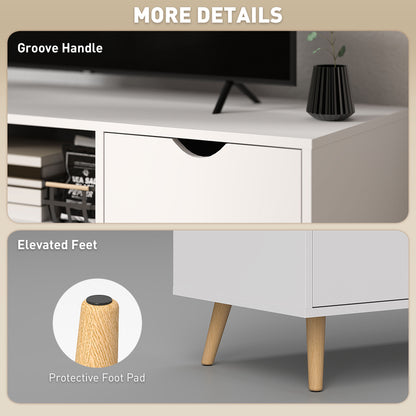 Modern TV stand with storage for 127 cm TV