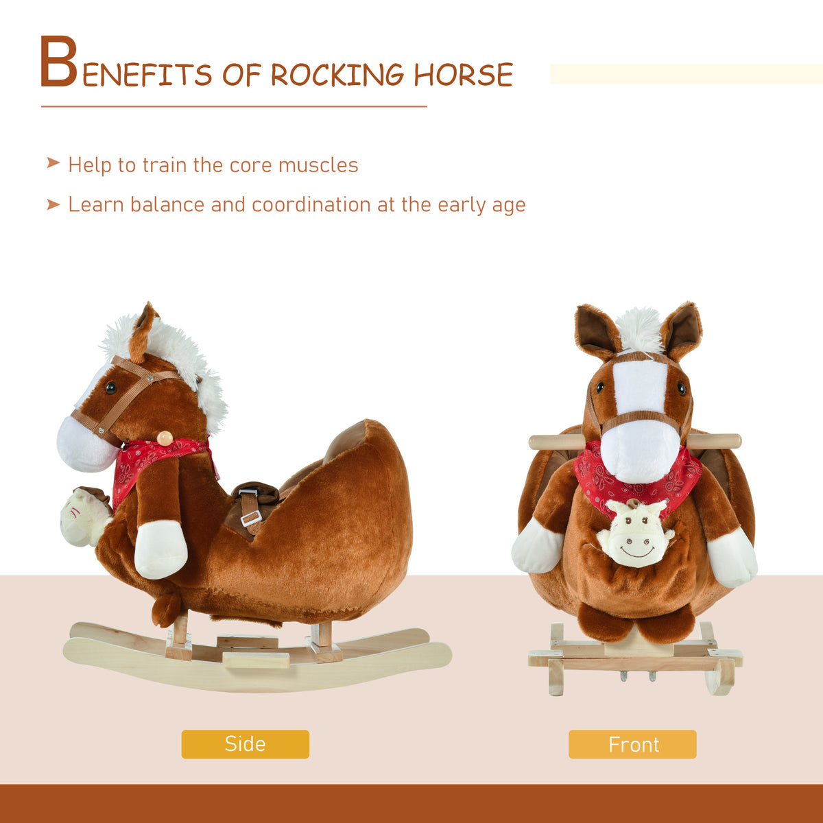 Baby Plush Rocking Horse with Sound