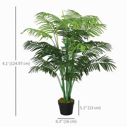 Realistic Artificial Palm Tree in Pot — Green