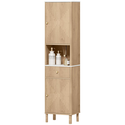 Bathroom Cabinet 66" Tall — Oak