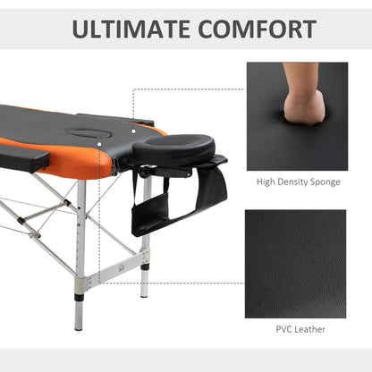 Professional foldable aluminum massage table