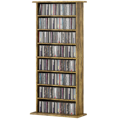 Mueble organizador multimedia de 8 compartimentos para 360 CD