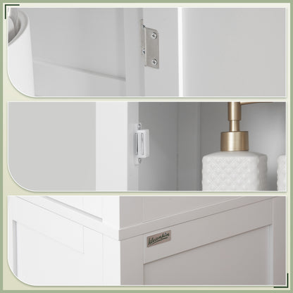 Tall Bathroom Cabinet Freestanding Storage Adjustable