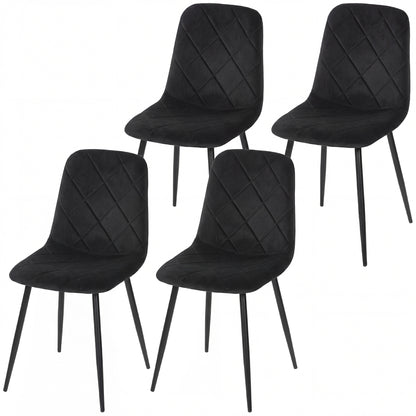 Upholstered dining chairs set of 4