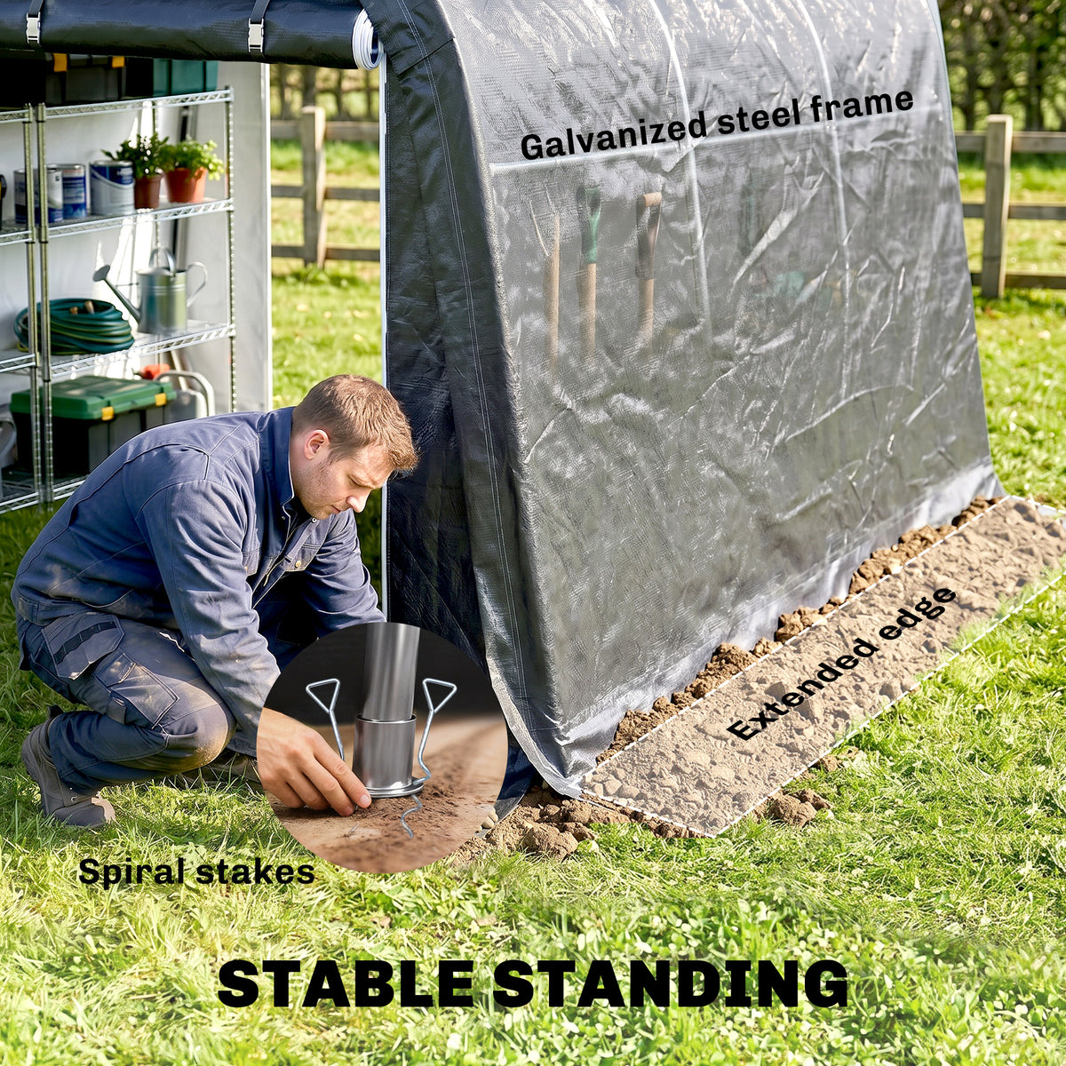 Portable Outdoor Storage Shed 10 ft x 10 ft