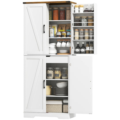 Kitchen Pantry Cabinet Farmhouse 182 cm