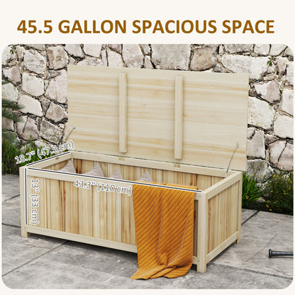 Wooden Outdoor Storage Box 172 L
