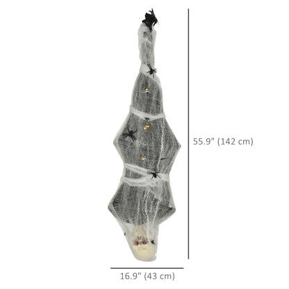 Momia colgante animada con telaraña — Halloween